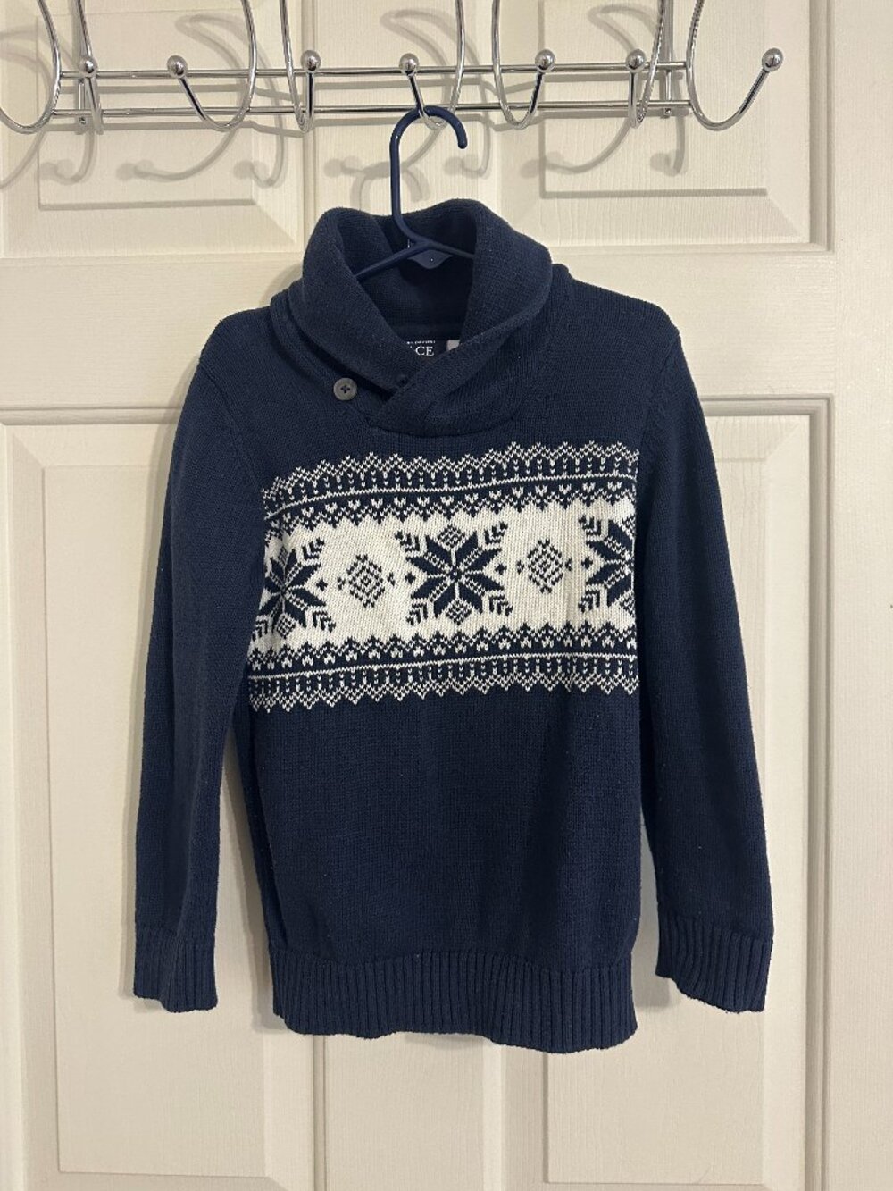 The Children’s Place Navy Blue Snowflake Sweater – Size 5T